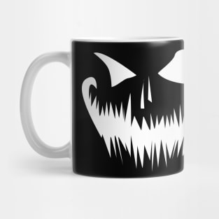 creepy pumpkin face Mug